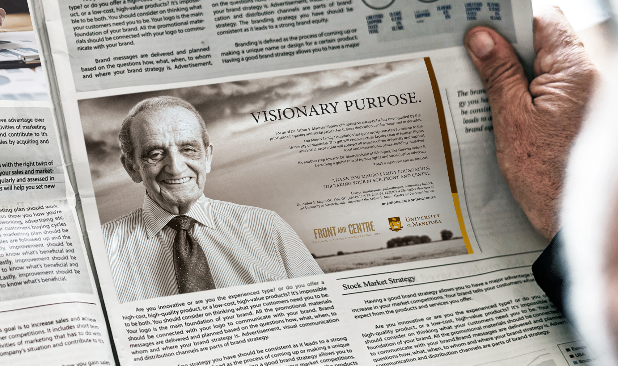 University of Manitoba: Donor Recognition Campaign